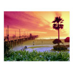 Sunset, Huntington Beach pier, California, U.S.A. Postcards