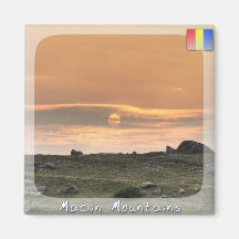 Sunset in Dobrogea Refrigerator Magnet