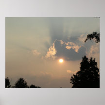 Sunset in Jersey Poster