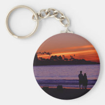 Sunset In La Jolla Keychain
