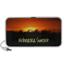 Sunset in Nebrask iPod Speakers