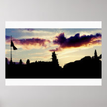 Sunset in Rome Posters