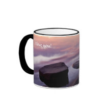Sunset Lake Coffee Mugs
