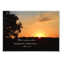 Sunset Landscape Photograph with Inspirational Bib