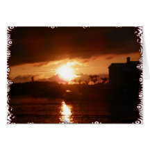 Sunset  Note Card