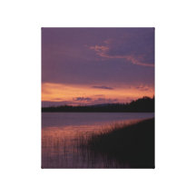 Sunset on the Innoko Wildlife Refuge Alaska Gallery Wrap Canvas