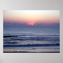 SUNSET ON THE OCEAN POSTER