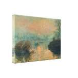 Sunset on the Seine Winter Effect - Claude Monet Gallery Wrap Canvas