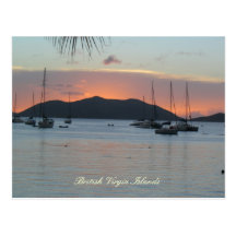 Sunset over JVD (title) Post Card
