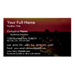 Sunset over Old City of Jerusalem, Israel Business Card Templates