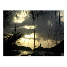 Sunset over Sopers Hole Postcards