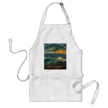 Sunset painting apron