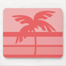 Sunset Palm Tree Mouse Pad