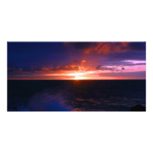 Sunset Photo Card Template