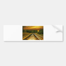 Sunset Rails Bumper Stickers