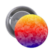 Sunset rainbow mint pattern button