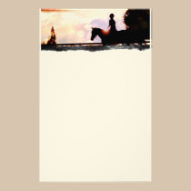 Sunset Ride stationery