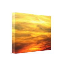 Sunset Sky Wrapped Canvas Print