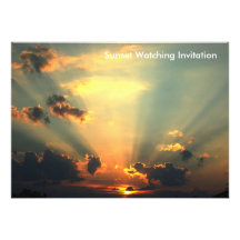 Sunset Watching Invitation