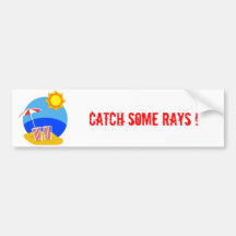 Sunshine Beach Day Bumper Stickers
