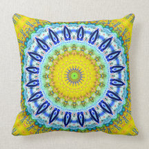 Sunshine Kaleidoscope Pillow