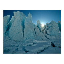 Sunshine through the glacier post cards