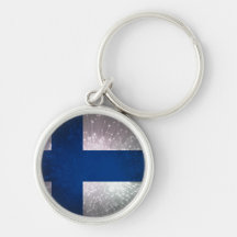 Suomen lippu key chains