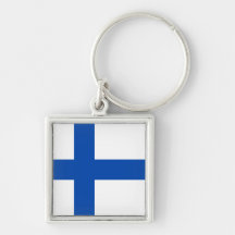 Suomen Lippu - The Flag of Finland Key Chain