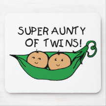 Super Aunty of Twins Pod Mouse Mat