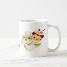Super bunny bun with cute cupcake coffee mug
