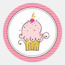 Super Cute Cupcake Stickers