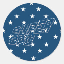 Super DAD Round Sticker