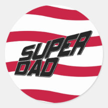 Super DAD Round Sticker