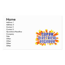 Super Electrical Engineer Business Card