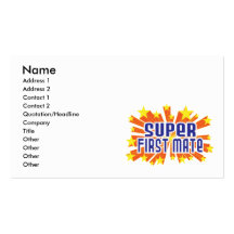 Super First Mate Business Card Template