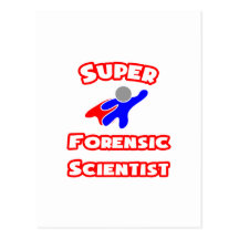 Super Forensic Scientist Postcard