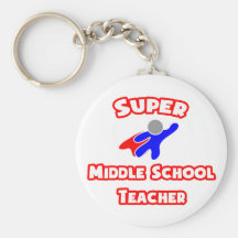 Super Middle School Teacher Keychains