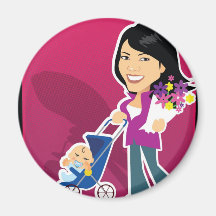 Super Mum - Modern Magnet