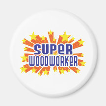 Super Woodworker Fridge Magnets