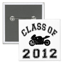 Superbike - Black Pinback Buttons