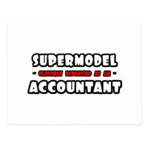 Supermodel .. Accountant Post Cards