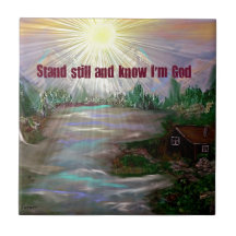 Supernova Inspirational Cabin Ceramic Tile