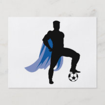 supero hero soccer player custom flyer