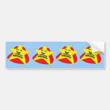 superstar bridesmaid funny bumper sticker