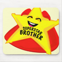 superstar brother humourous father's day mousepad!