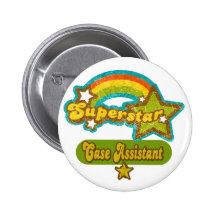 Superstar Case Assistant Pinback Buttons