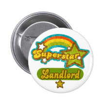 Superstar Landlord Pinback Button