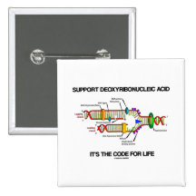 Support Deoxyribonucleic Acid It's The Code Life Button