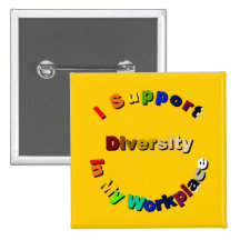 Support Diversity in My Workplace Button
