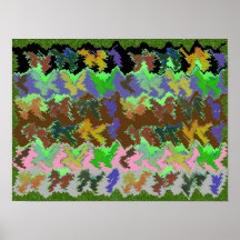 Support Green - Deep Jungle Art by Navin Print